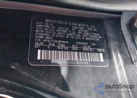 2020 Nissan Rogue Sport S Fwd Xtronic Cvt z USA, uszkodzony, nr VIN JN1BJ1CV0LW549446